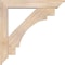 Ekena Millwork Merced Traditional Smooth Bracket w/ Offset Brace, Douglas Fir, 5 1/2"W x 30"D x 30"H BKT0604X30X30MRC01SDF - alternate 4